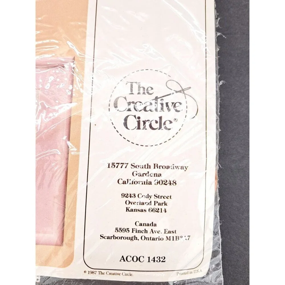 Vintage Creative Circle Little Buddies Embroidery Kit 1432 Duck Teddy Bear New